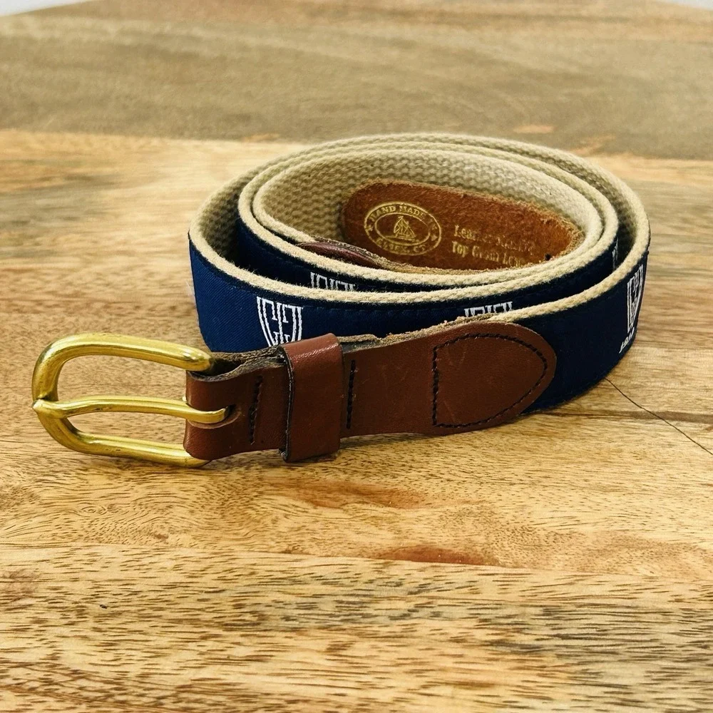 Leather Man LTD  Men's Westmoreland Country Club 1910 Ribbon Belt Size 40 Golf